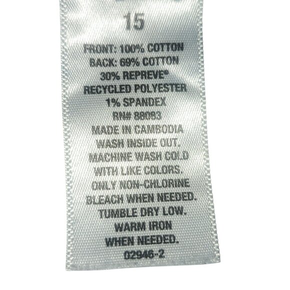 Arizona Jean Co. Hi-Rise Curvy Short Womens 15 Blue Distressed Denim Shorts - Picture 2 of 8